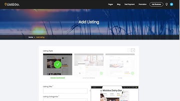 Setup your AddListing Plan