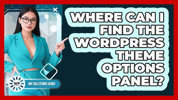 Where Can I Find The WordPress Theme Options Panel? - WP Solutions Guru