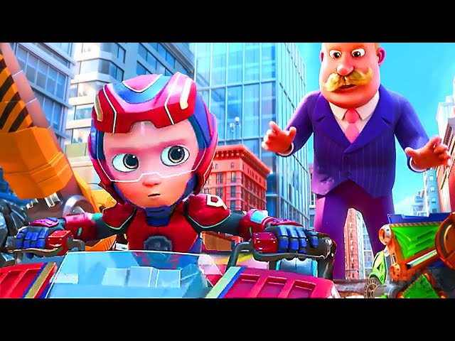 The Paw Patrol get chased by a giant Humdinger | PAW Patrol 2: The Mighty Movie | CLIP class=