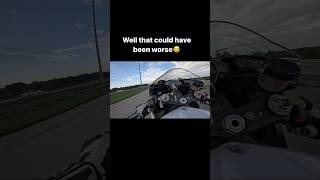 My bike broke mid wheelie…😅#yamaha #r6