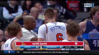 Kristaps Porzingis Vs. Mavericks - Fourth Quarter Ft - January 25, 2017