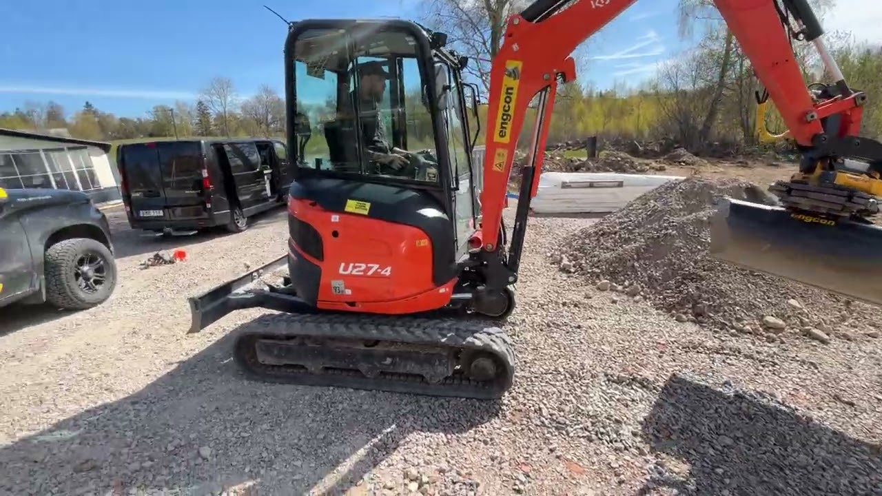 Minigrävare Kubota U27-4 Inkl. Släp