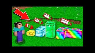 Minecraft NOOB vs PRO WHICH MOST STRANGE CHEST WILL BOUGHT NOOB IN VILLAGE Challenge 100% trolling