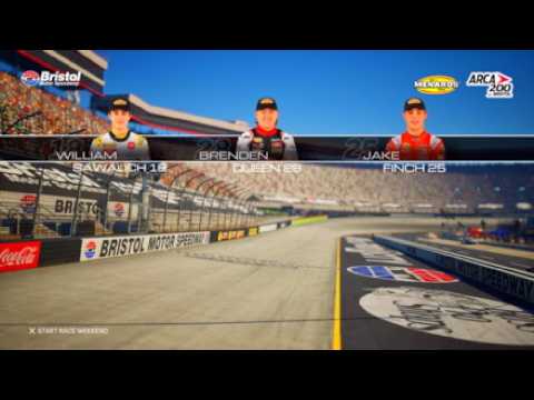 4 drivers battleing for the win! - NASCAR 25 Career mode Ep 3