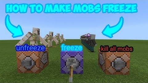 how to make mobs freeze in Minecraft (pocket edition,java edition) command block