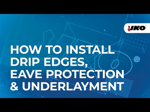 Video thumbnail: How to install Drip Edges, Eave Protection & Underlayment - Blueprint for Roofing — from the IKO North America channel on YouTube