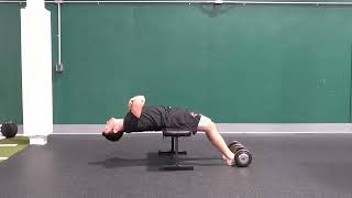 Cross Bench Sit Up