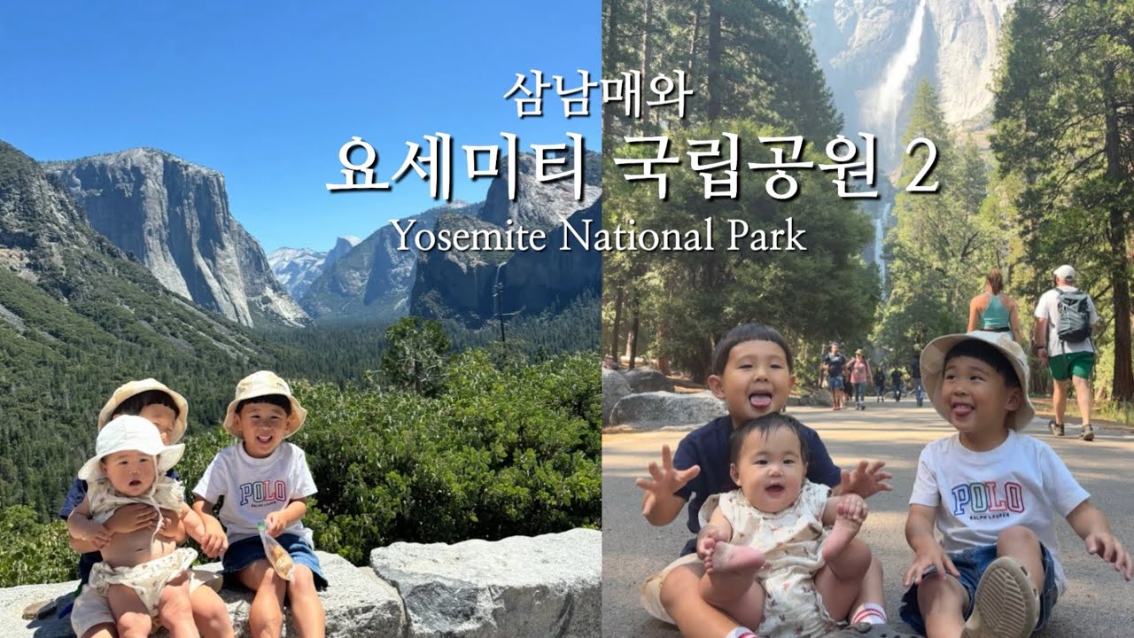 [🇺🇸요세미티 여행2] 터널을 지나니 말도안되게 멋진 뷰가..🫢 | 요세미티 벨리 | Glacier Point | 아이들과 요세미티여행