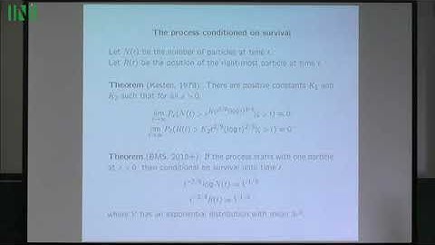 Prof. Jason Schweinsberg | Yaglom-type limit theorems for branching Brownian motion with absorption