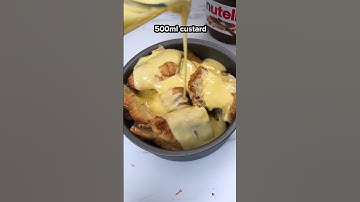 My favourite croissant pudding ever... #shorts