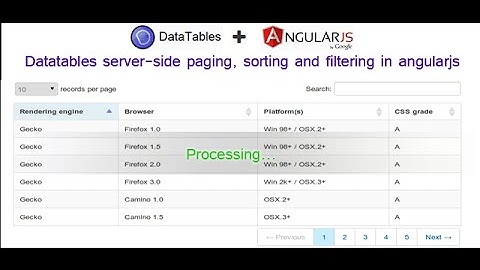 Part 2: Datatables server-side paging, sorting and filtering in angularjs
