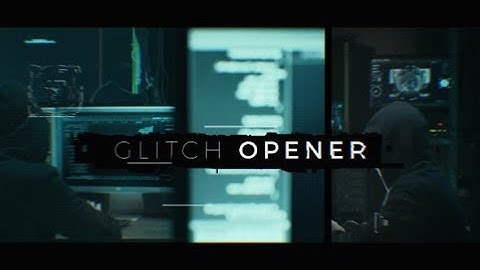 Exclusive Glitch Opener (After Effects template)