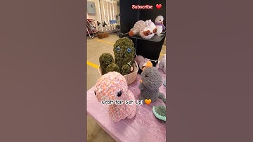 My Crochet Booth Setup | Craft Fair Vlog