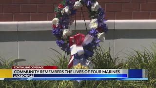 Military community remembers four Marines killed