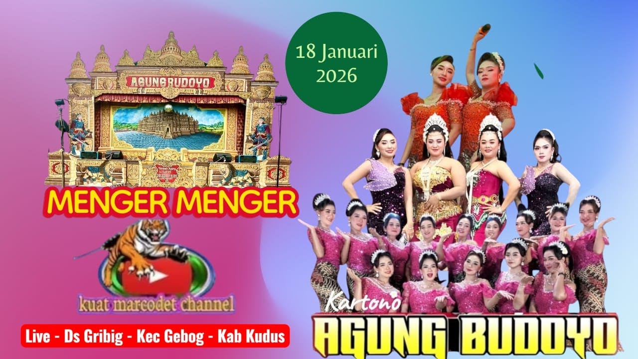 live Agung Budoyo Ds Gribik Gebog Kudus 18/1/2026 lakon    Damarwulan Ngratu