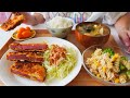 【 I think Ham should be Cutlet 】 Weekend Lunch Thick Ham Katsu Set Meal