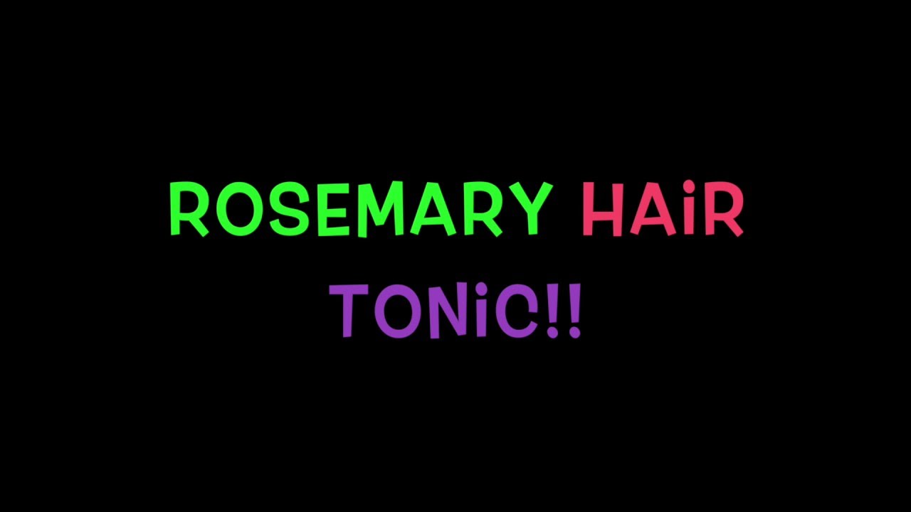 How to Make Rosemary Hair Tonic YouTube