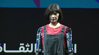 Ai-Da Robot in Conversation with Tim Marlow | Abu Dhabi Culture Summit