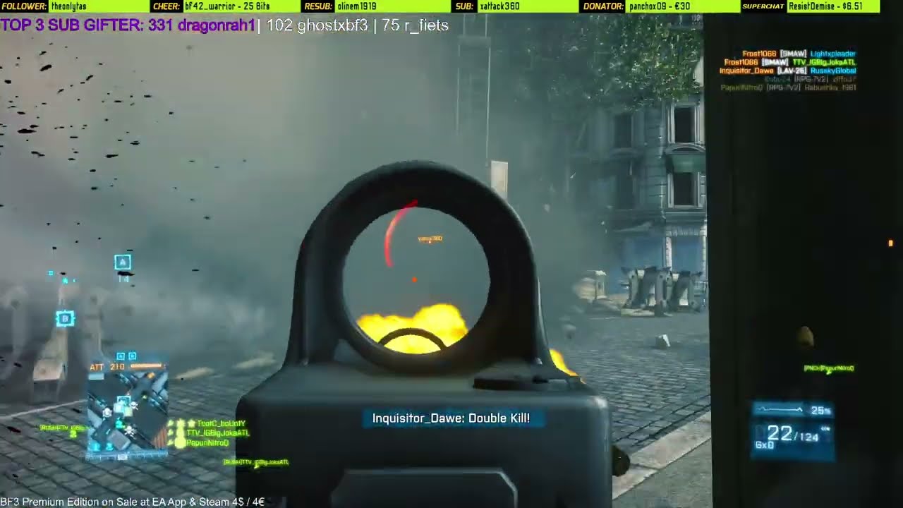 BF3 Uncut: ⚡ Seine Crossing Rush Gang Defends ⚡