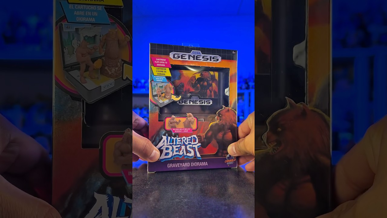 Console Heroes Altered Beast Diorama Sega Genesis Cartridge Collectible 