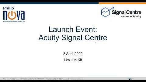 Launch Event  Introducing Signal Centre by Acuity on Phillip MT5