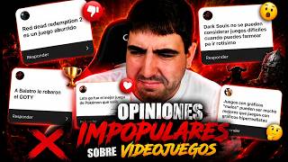 OPINIONES IMPOPULARES SOBRE VIDEOJUEGOS