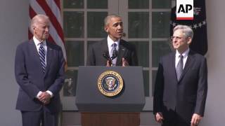 Obama Introduces Garland as High Court Nominee