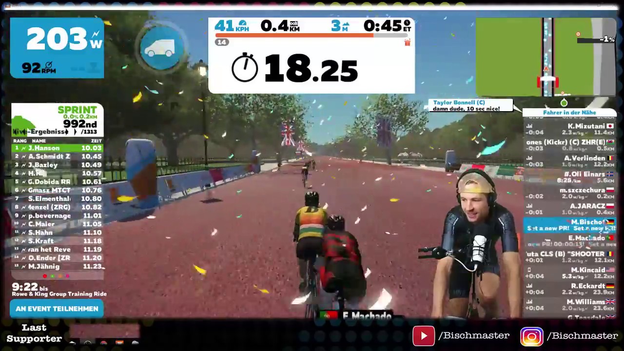 ironman maine ZWIFT Wednesday-Community-Ride I Bike-Start 19:20 Uhr