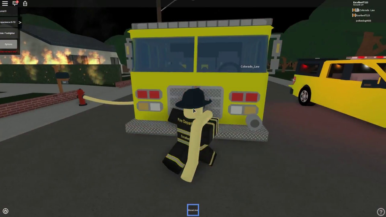 Day 1 Roblox Fire Fighter Rp Youtube