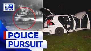 Two men arrested in Adelaide after police pursuit | 9 News Australia