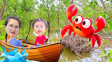 Changcady dẫn em Cam đi rừng ngập mặn, bắt được rất nhiều con cua, con cá, gặp bạch tuộc khổng lồ