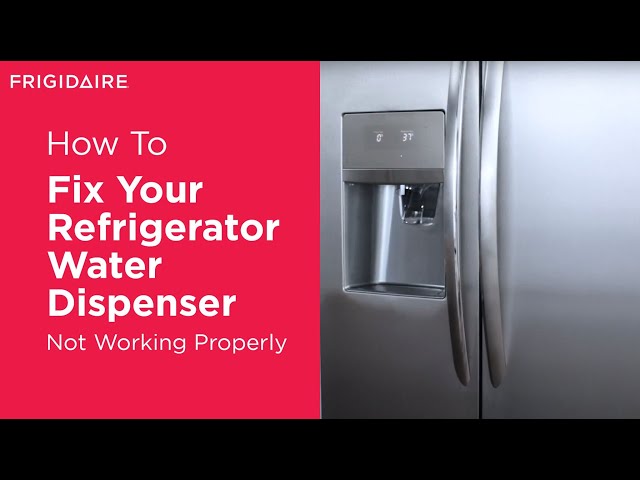 How to: Fix refrigerator water not dispense due to frozen water