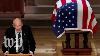 Watch Alan Simpson's full eulogy for George H. W. Bush