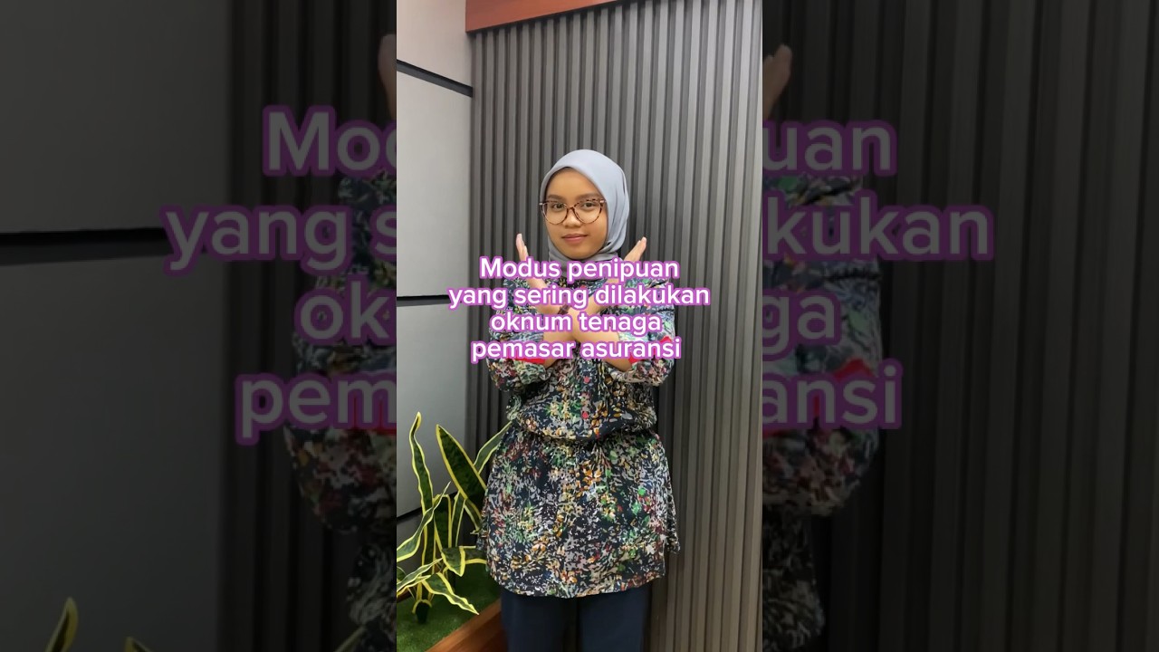 Modus penipuan yang sering dilakukan oknum tenaga pemasar asuransi😱