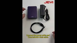 JEYI 4-Bay 40Gbps NVMe RAID Enclosure — Turbo Cooling, Supports RAID Modes