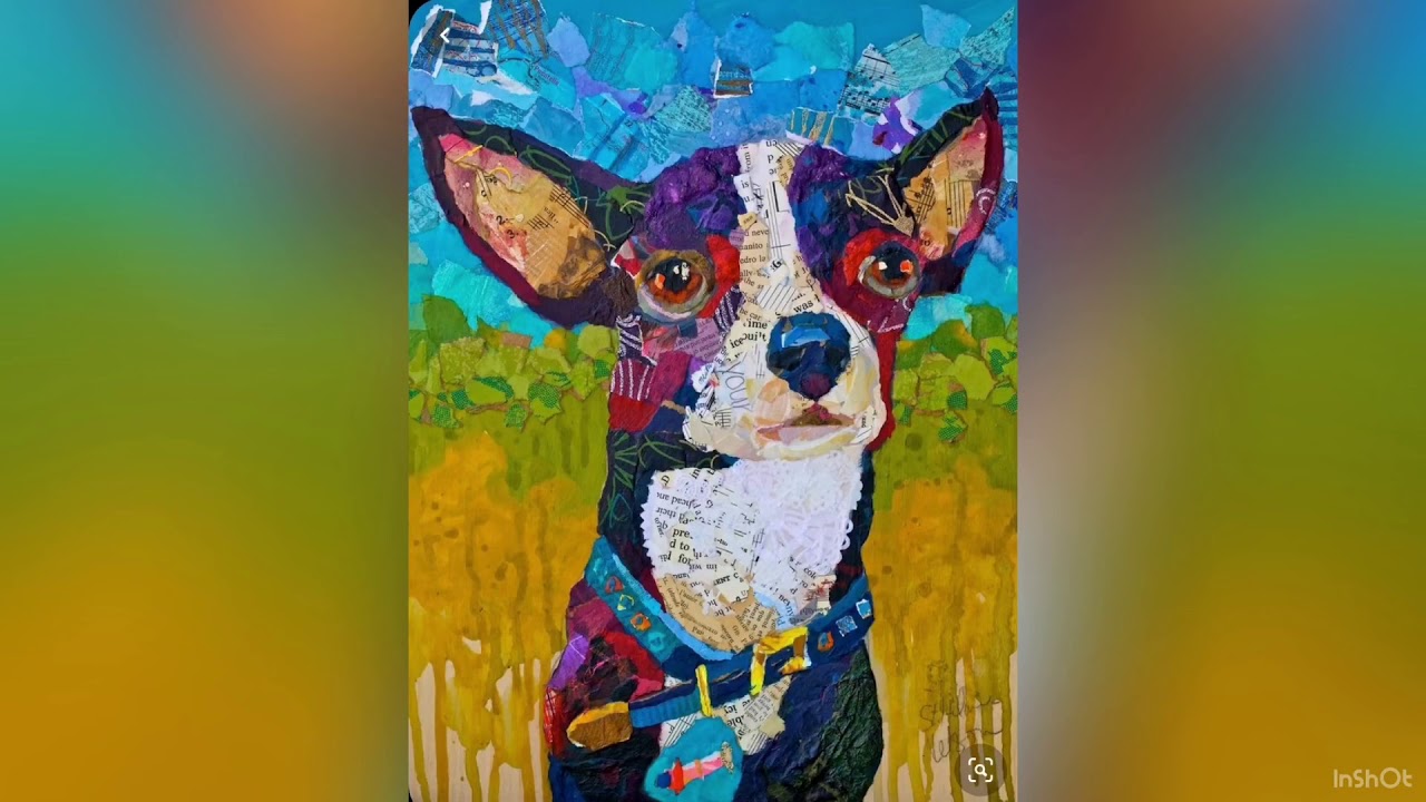 Create a Collage Animal / Mullich Art Class - YouTube