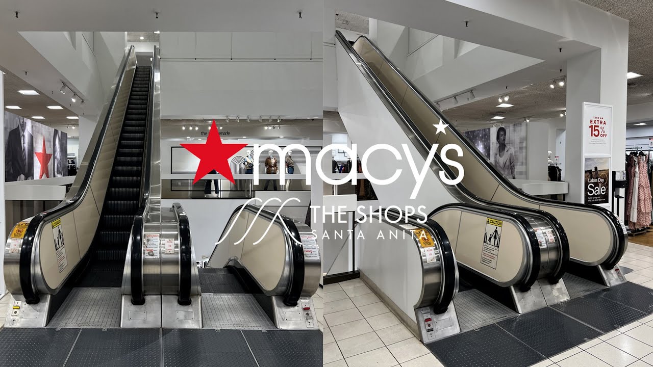 PERFECT Montgomery Single-File Escalators - Macy's, The Shops at Santa Anita - Arcadia, CA