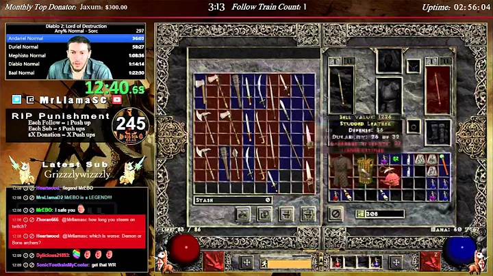 Diablo 2 Sorceress PERSONAL RECORD! - 1:21:28 Part 1