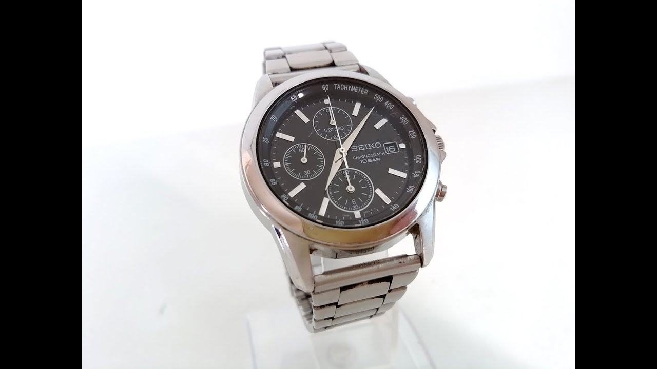 SEIKO Chronograph Quartz Watch 7T92-0LH0 - YouTube