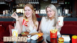 MC DONALDS MUKBANG MET CHARLOTTE  | REBECCA DENISE