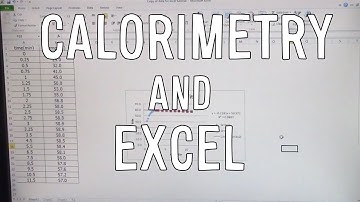 Excel Help - How to Chart a Calorimetry Curve