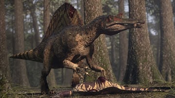 Spinosaurus vs Carcharodontosaurus | The balance of power  | Planet Dinosaur | BBC