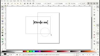 Put text in a circle using Inkscape