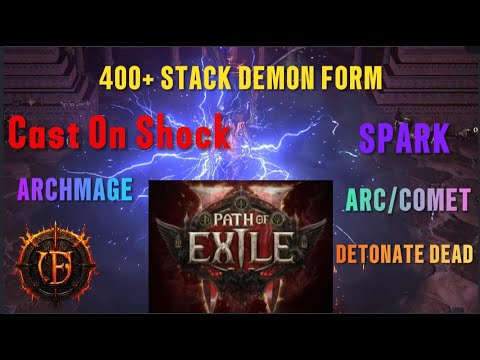 Poe 2 - Infernalist Demon Form build update | Spark, Cast on Shock Arc ...