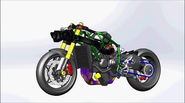 Part 1 : How to make a frame Kawasaki H2R using solidworks