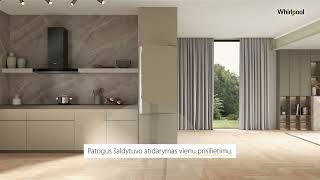 „Whirlpool Space400“ šaldytuvas su inovatyvia „Push to Open“ sistema