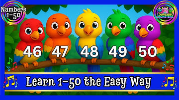Learn 1-50 the Easy Way | 1-50 Sing-a-long | Magic Mini Monsters #magicminimonsters