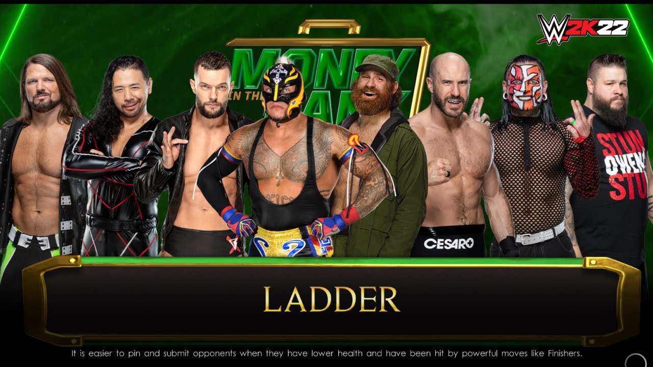 WWE 2K22 Money in the Bank Ladder Match MITB Match WWE 2K22