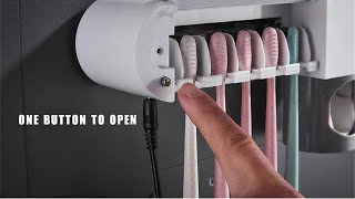 Ultraviolet Automatic Toothbrush Sterilizer Dispenser