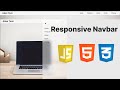 How to create a simple Navigation bar using HTML, CSS and JS.